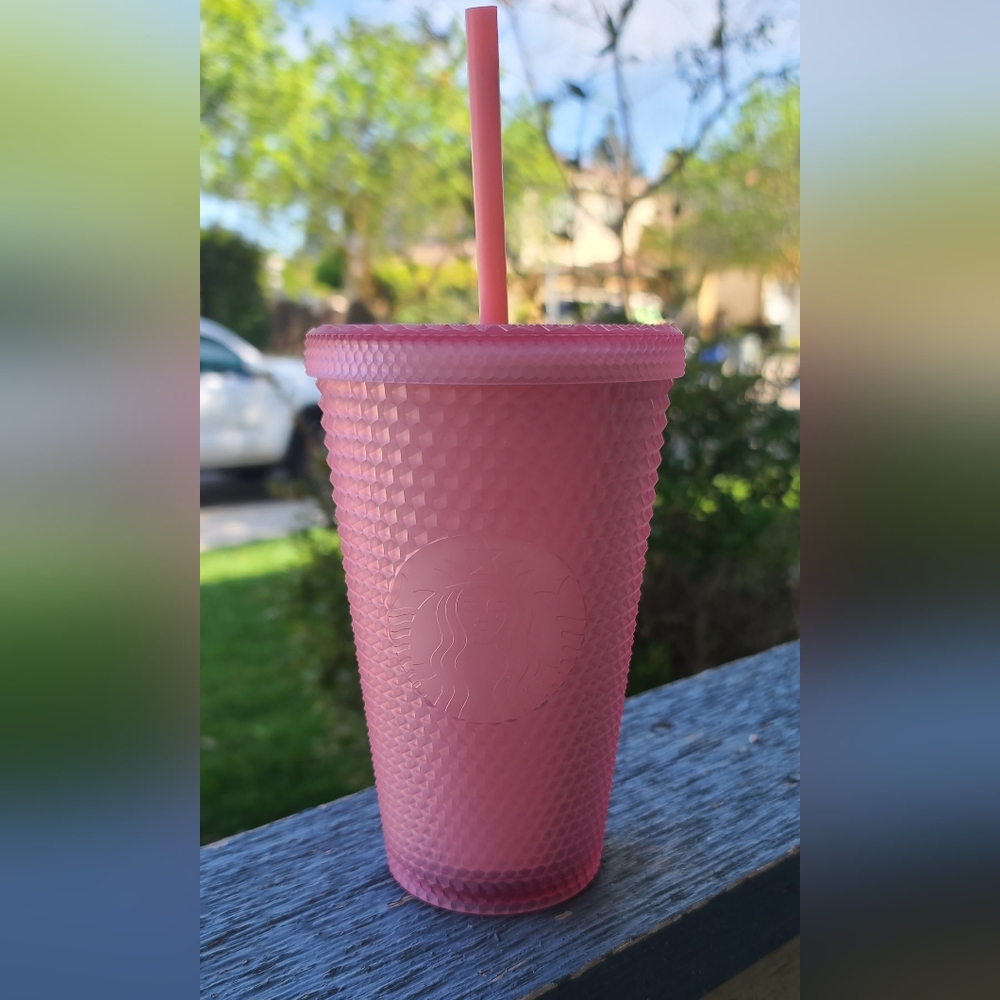 NWT Starbucks 16oz light pink tumbler